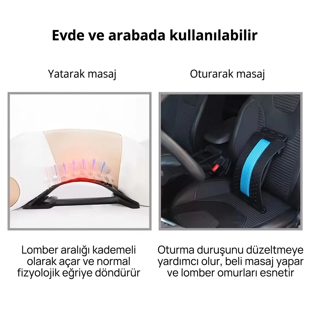 Poneda® OrthoFlex - 3 Kademeli Bel Esnetme ve Masaj Aleti