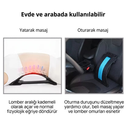 Poneda® OrthoFlex - 3 Kademeli Bel Esnetme ve Masaj Aleti