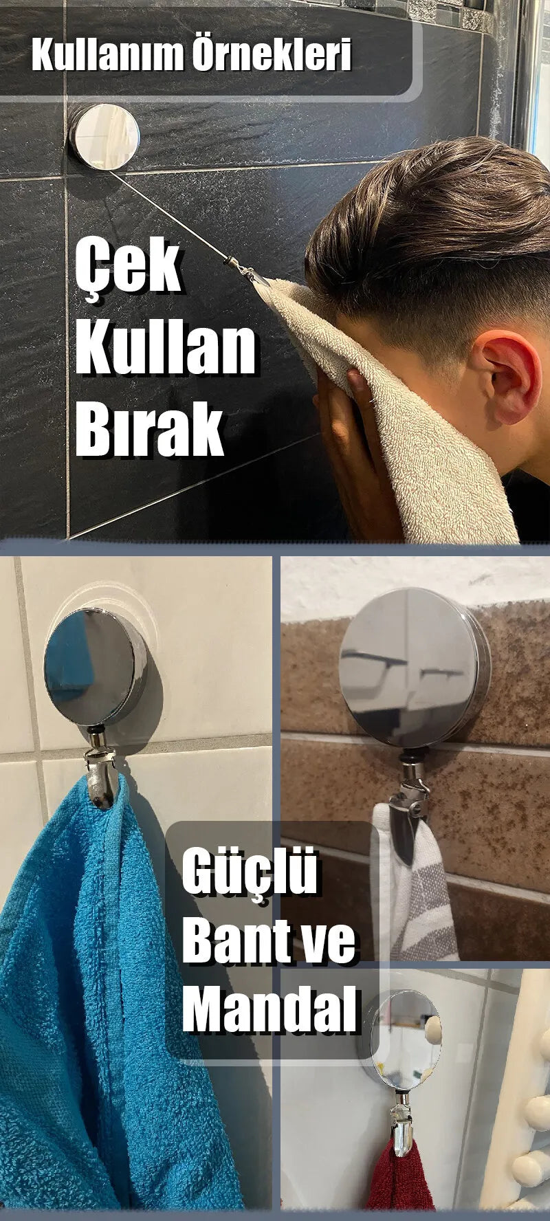 Poneda - Esneyebilen Havlu Tutucu